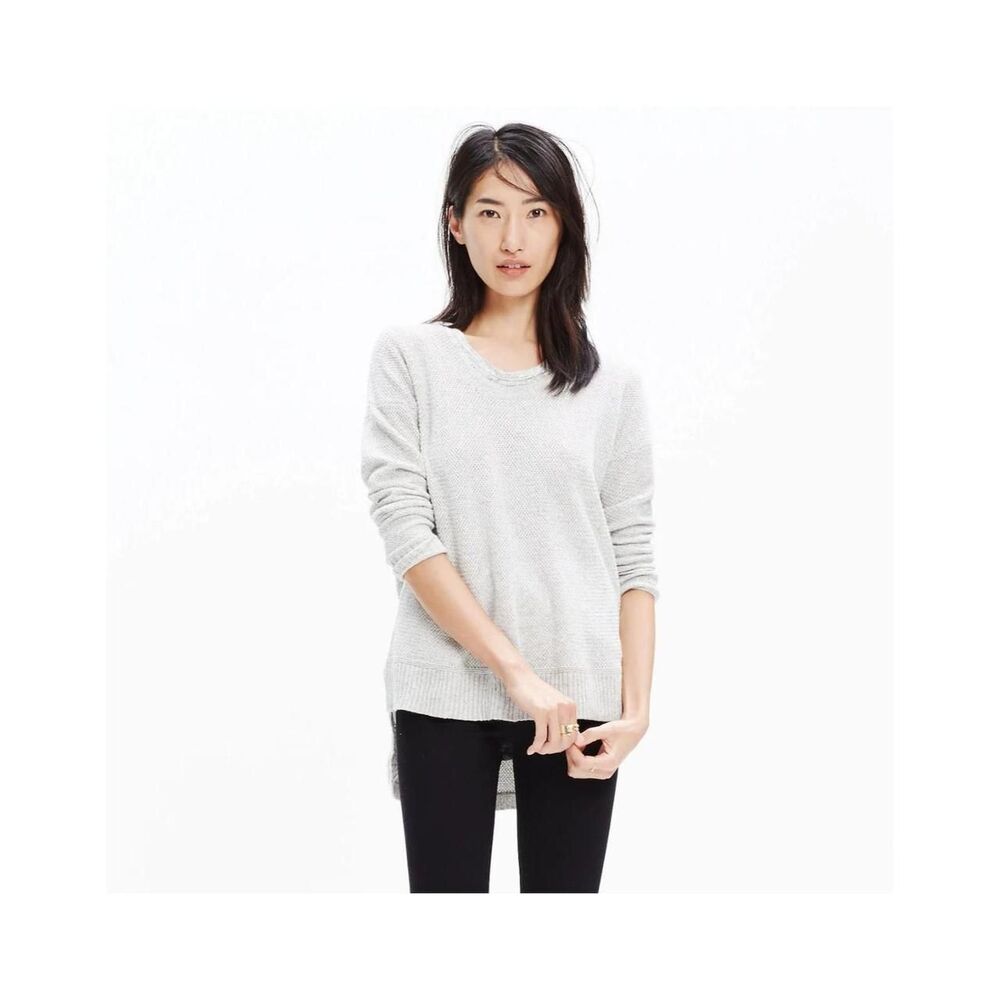 Unbranded Women's Grey and White Jumper